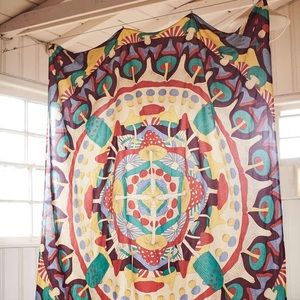 Earthbound Mushroom Kaleidoscope Tapestry